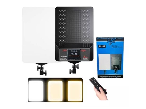 &u+ PANEL LED FOTOGRAFIA PROFESIONAL LUZ CALIDA FRIA 19 PL-48